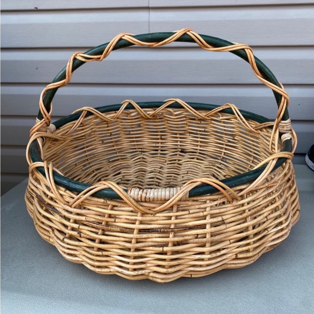 Extra Large Wicker Basket With Handle